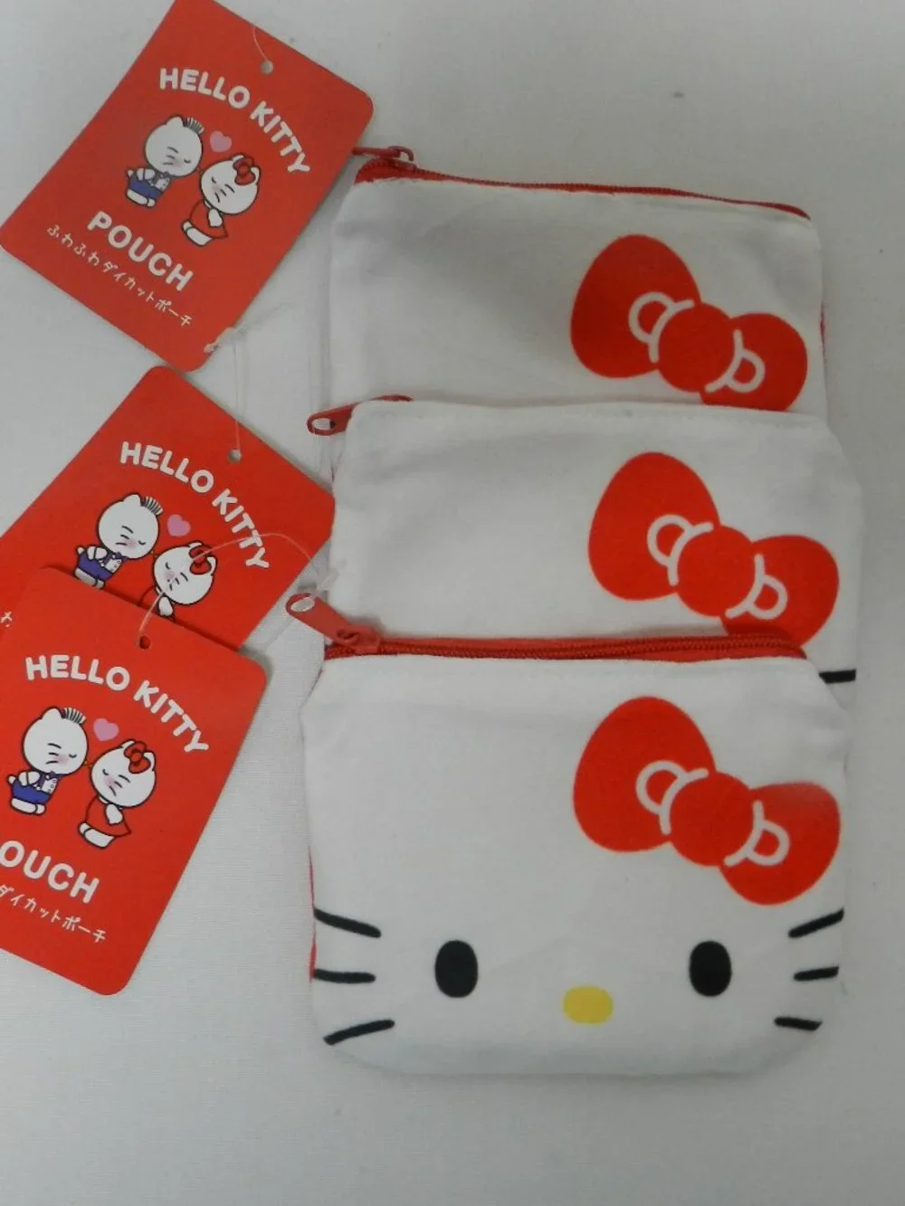 Hello Kitty Sanrio small pouch Set 3 zip 5